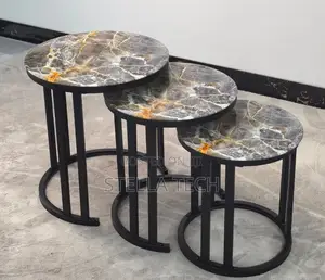 3 in 1 Executive Table (Glass Effect)