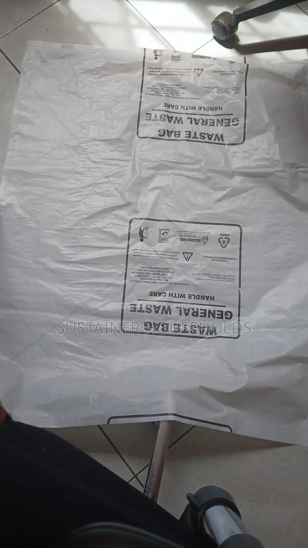 50pcs White Biohazard Garbage Bags