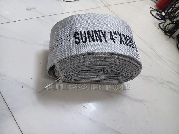 Sunny 4" X 30m Layflat Canvas Delivery Hose Pipe - thumbnail 2