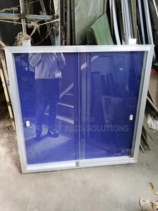 1.2mx1.2mheavyduty Lockable Glass Notice Board - main view