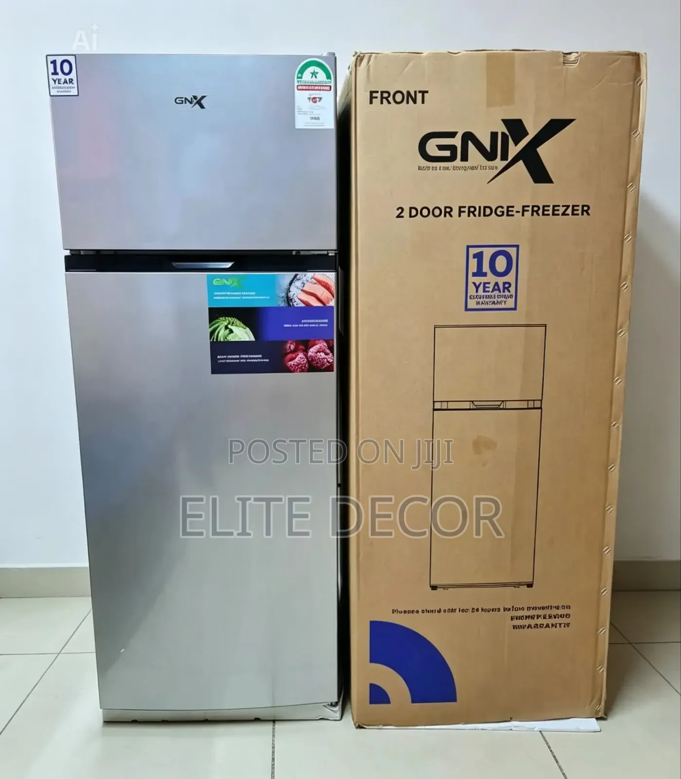 Gnix 197l Fr-227-Nf Double Door No Frost Refrigerator –