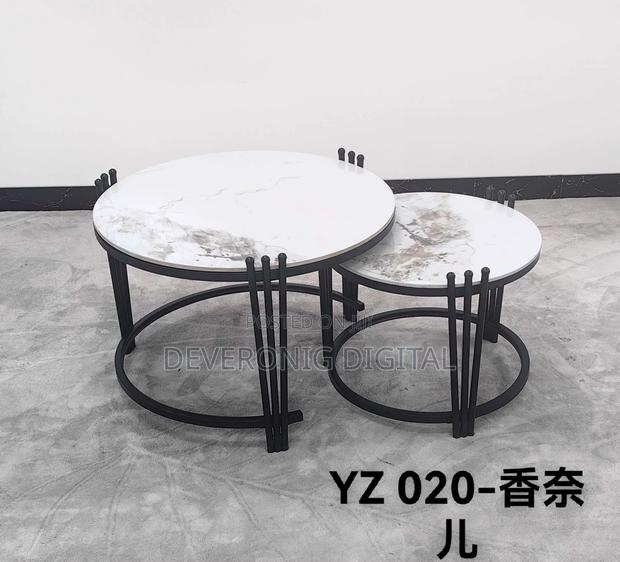 2 in 1 Executive Pure Marble Table
