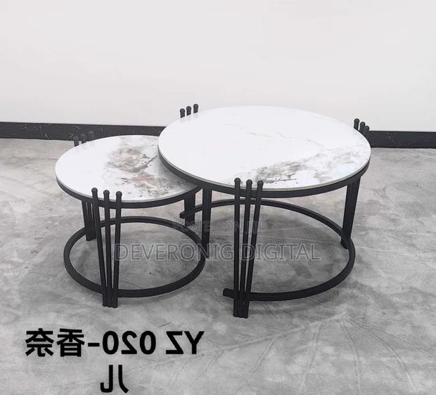 2 in 1 Executive Pure Marble Table - thumbnail 2