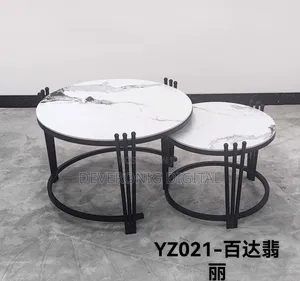 2 in 1 Executive Pure Marble Table