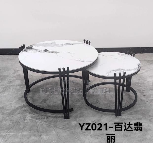 2 in 1 Executive Pure Marble Table