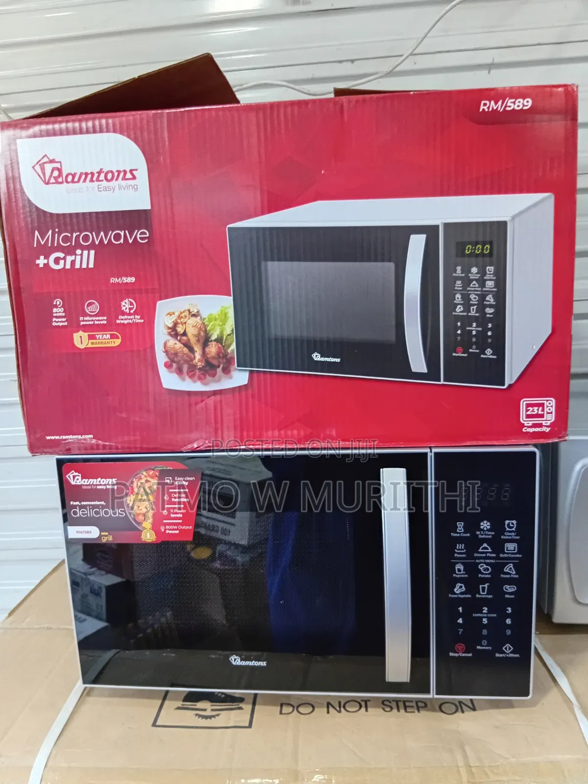 Ramtons 20 Litres Microwave +Grill Rm /589