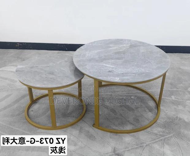 Marble Nesting Coffee Table - thumbnail 2