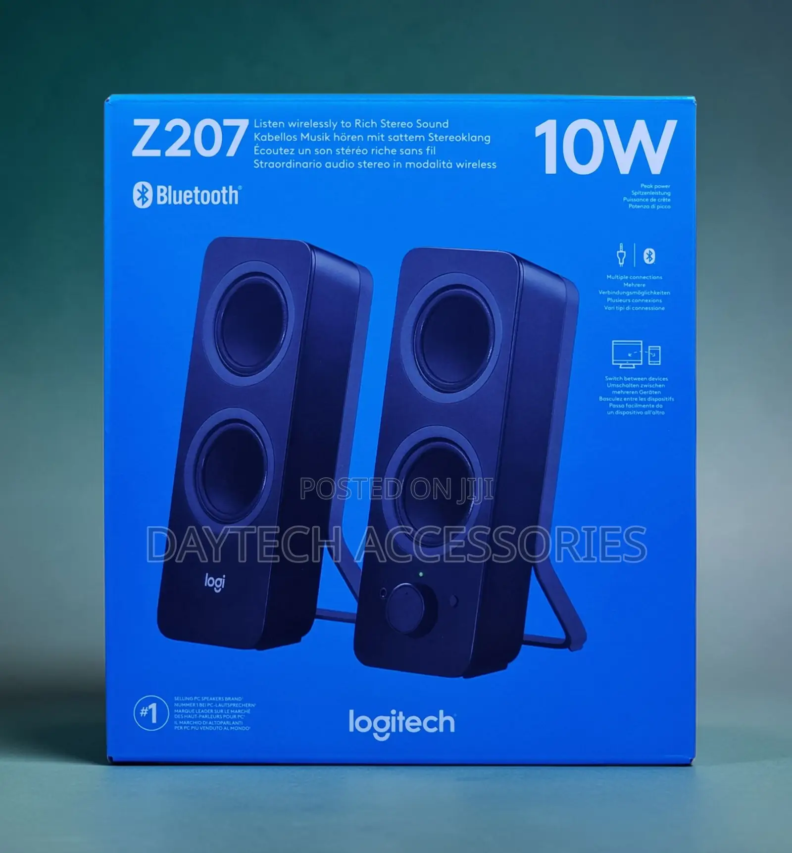 Logitech Z207 2.0 Stereo Computer Speakers With Bluetooth - Black