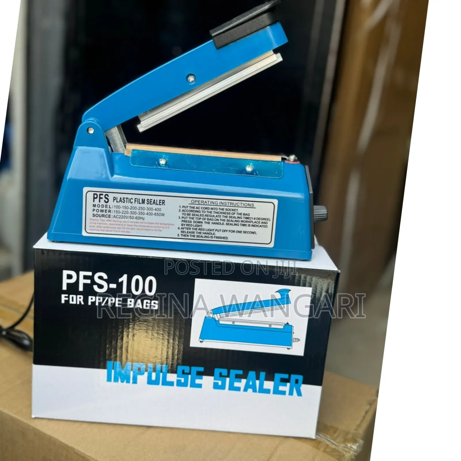 Electric Plastic Heat Sealer Machine 100mm