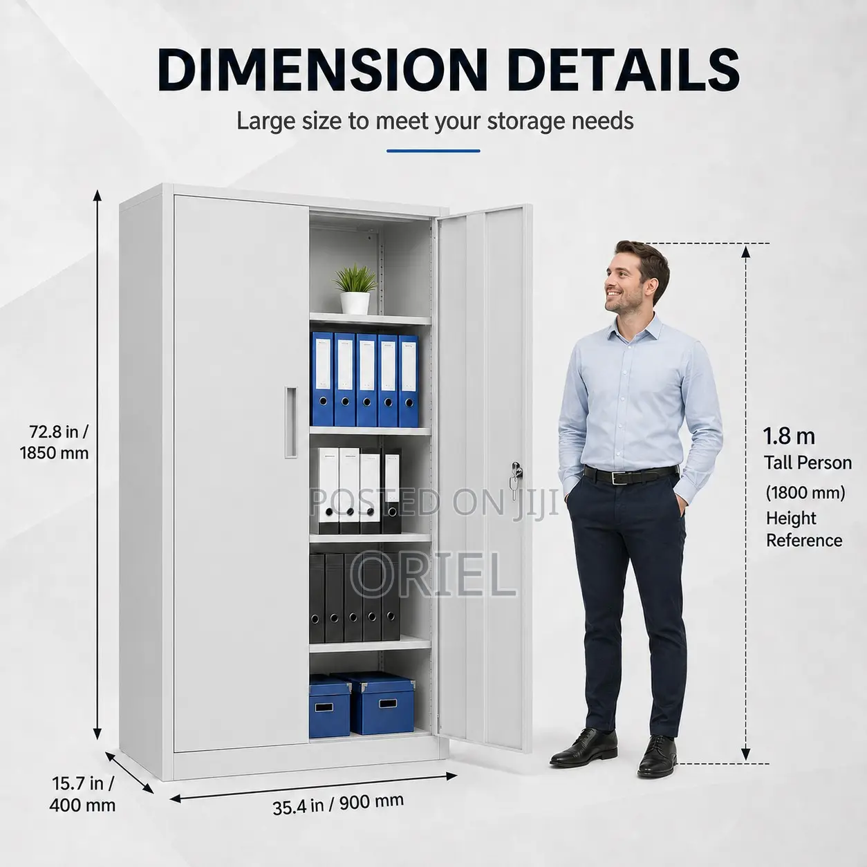 Office Cabinet : Office Full-Steel 2-Door Filing Cabinet