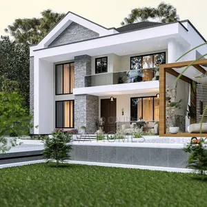 5 Bedroom Mansion Contemporary Architecture, Elevated.