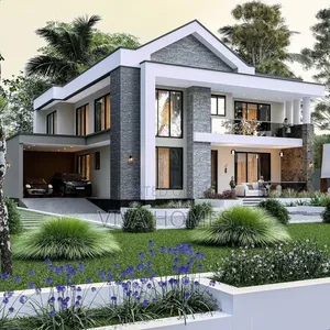 5 Bedroom Mansion Contemporary Architecture, Elevated.