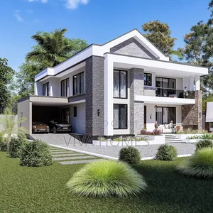 5 Bedroom Mansion Contemporary Architecture, Elevated.