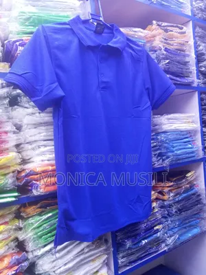 Plain Dark Blue Poloshirts