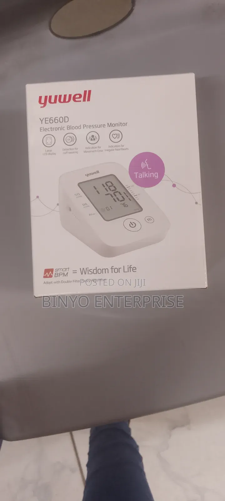 Blood Pressure Monitor Yuwell With Memory