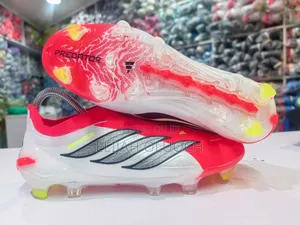 Laceless Adidas Predator Spine Red Sizes 40 - 45