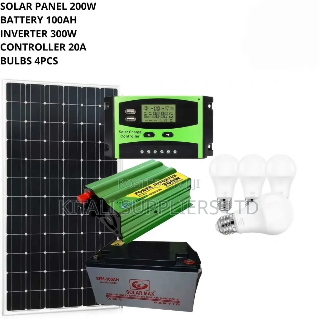 200w Solar Full Kit System Complete Home