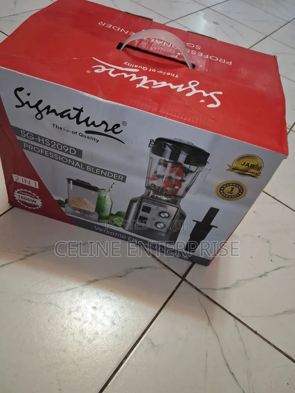 Signature Sg-Hs209d Professional Blender – 1800w 2-in-1