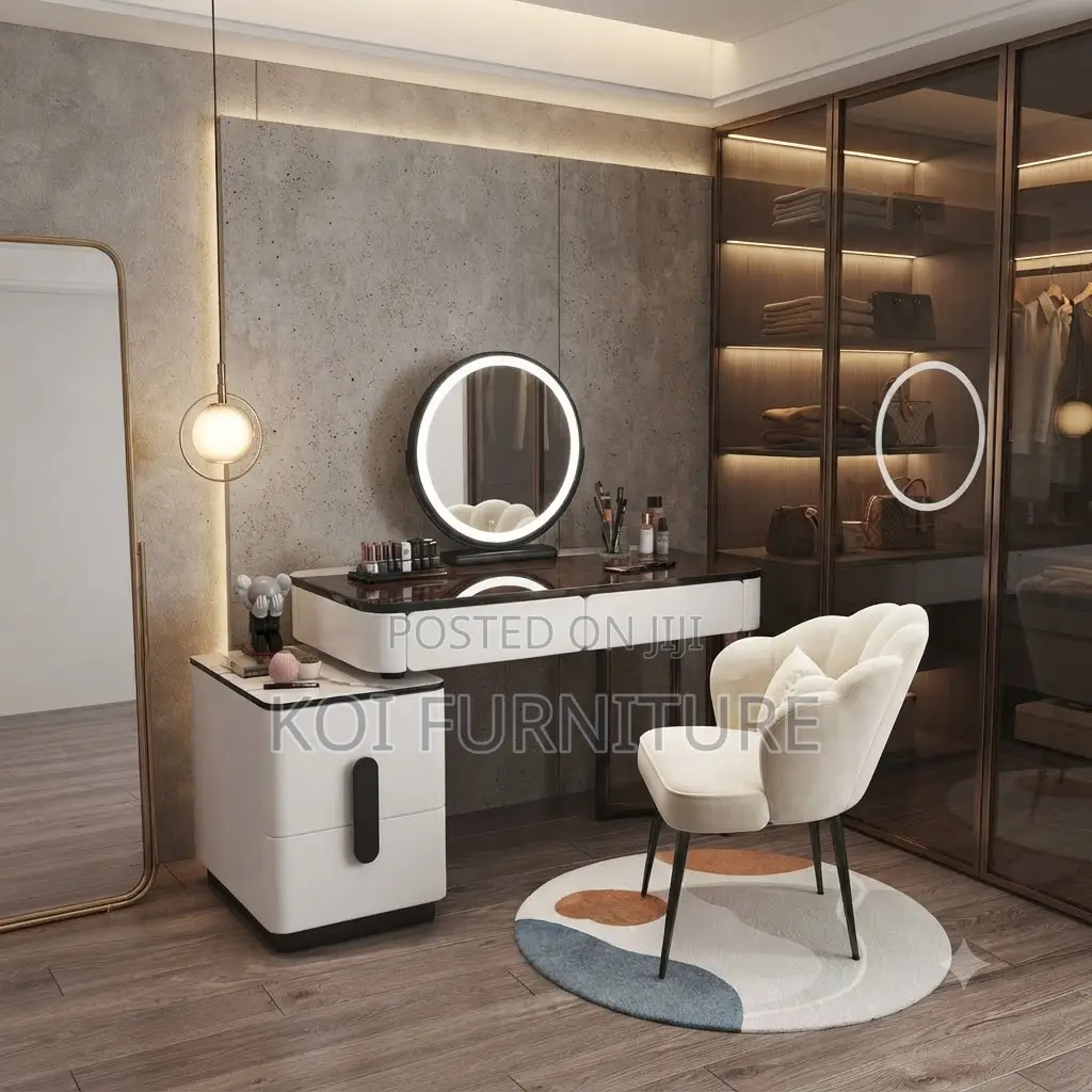 Dressers; Bedroom Fashioned Dressing Room Vanity Set