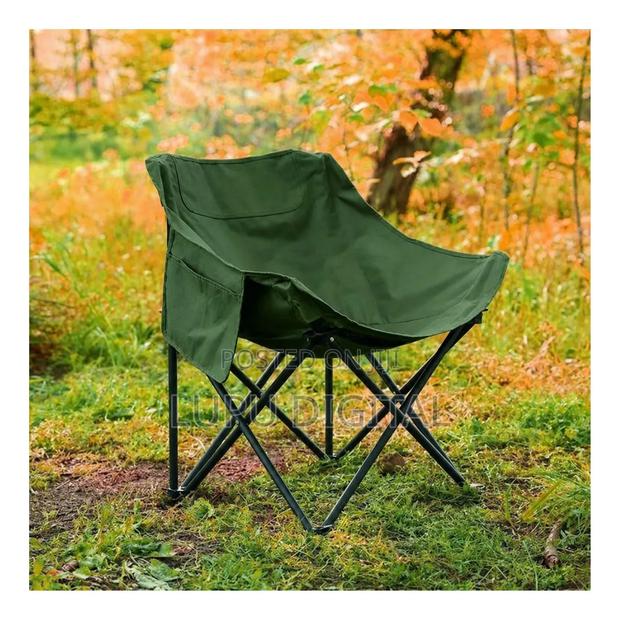 Outdoor Portable Camping Chair Beige, Green