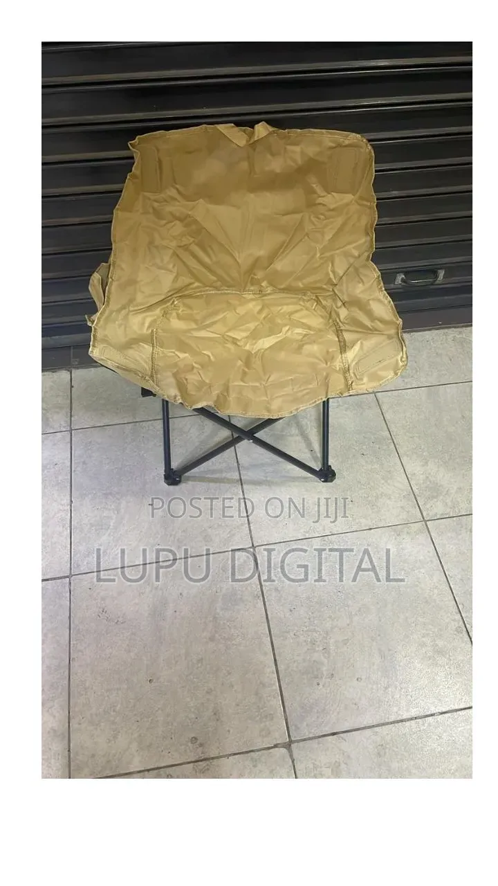 Outdoor Portable Camping Chair Beige, Green