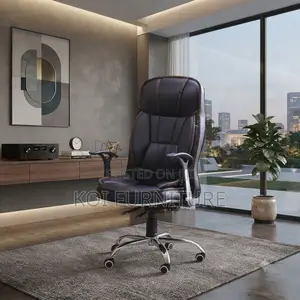 Office Chairs; Recliner Leather High Contoured Back Chairs