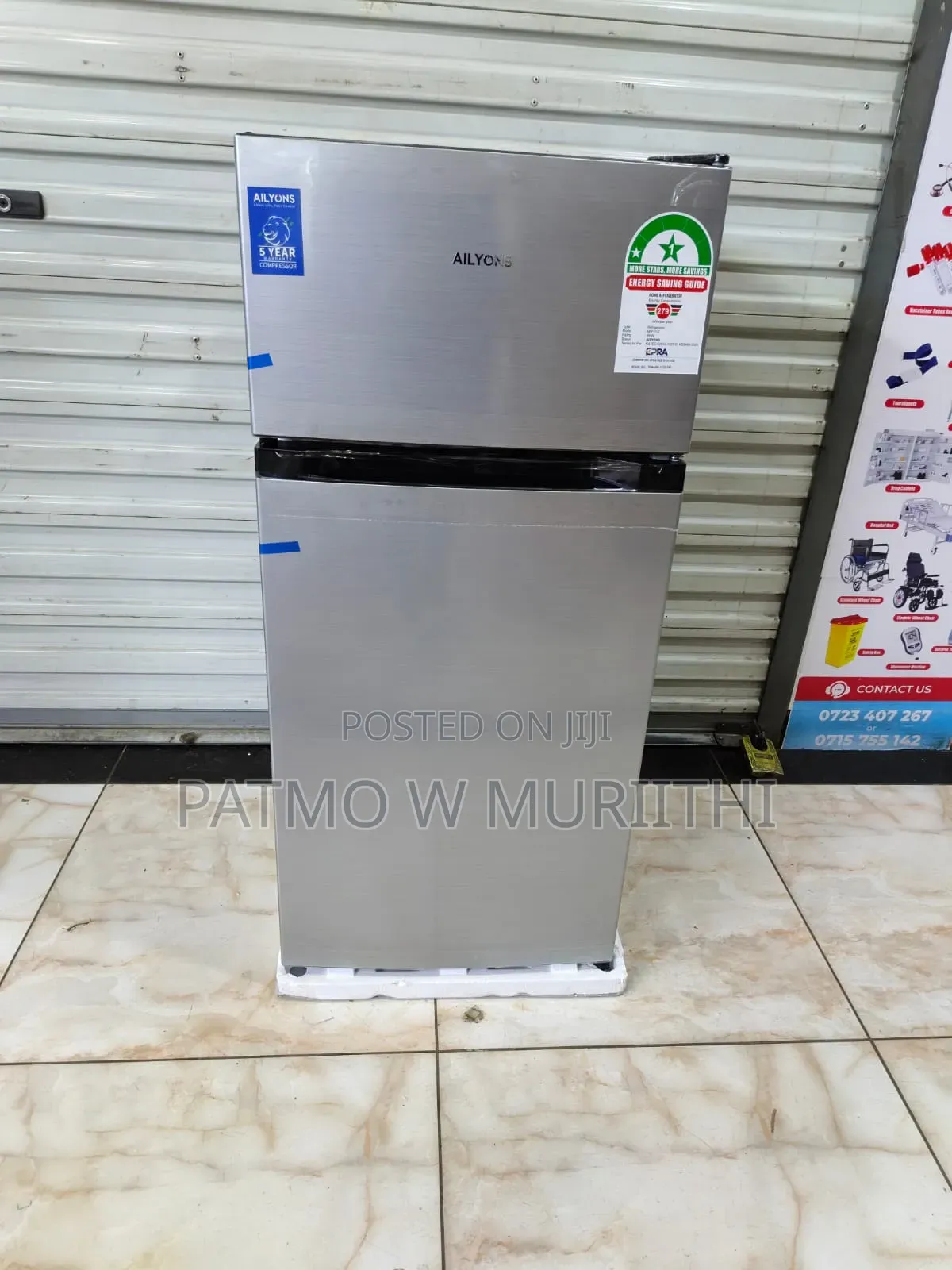Ailyons Double Door Fridge 112 Litres Arf-112