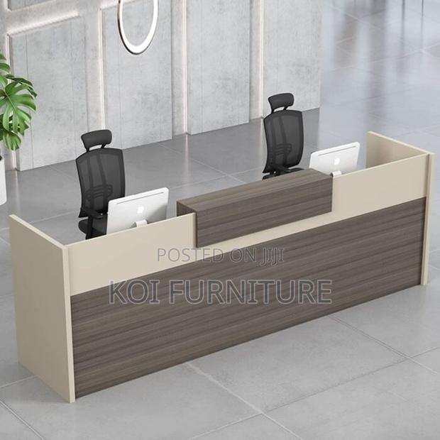 Reception Desk; 1.8 Meter Construction Reception Table Desk - thumbnail 5