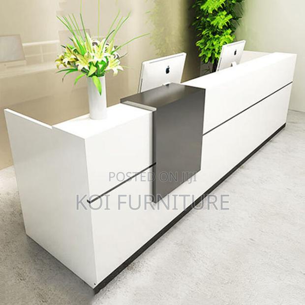 Reception Desk; 1.8 Meter Construction Reception Table Desk - thumbnail 7