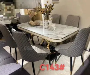 6-Seater Executive Modern Advanced Marble Dining Table