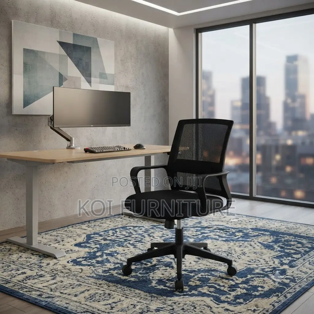 Office Chairs; Mid Back Mesh Clerical Kaptains Office Chair
