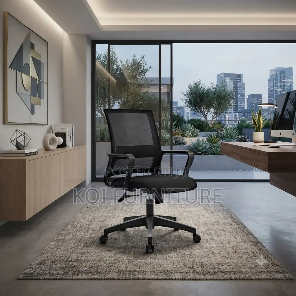 Office Chairs; Mid Back Mesh Clerical Kaptains Office Chair