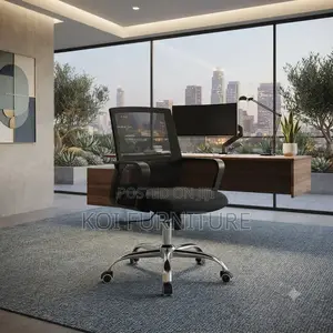 Office Chairs; Mid Back Mesh Clerical Kaptains Office Chair