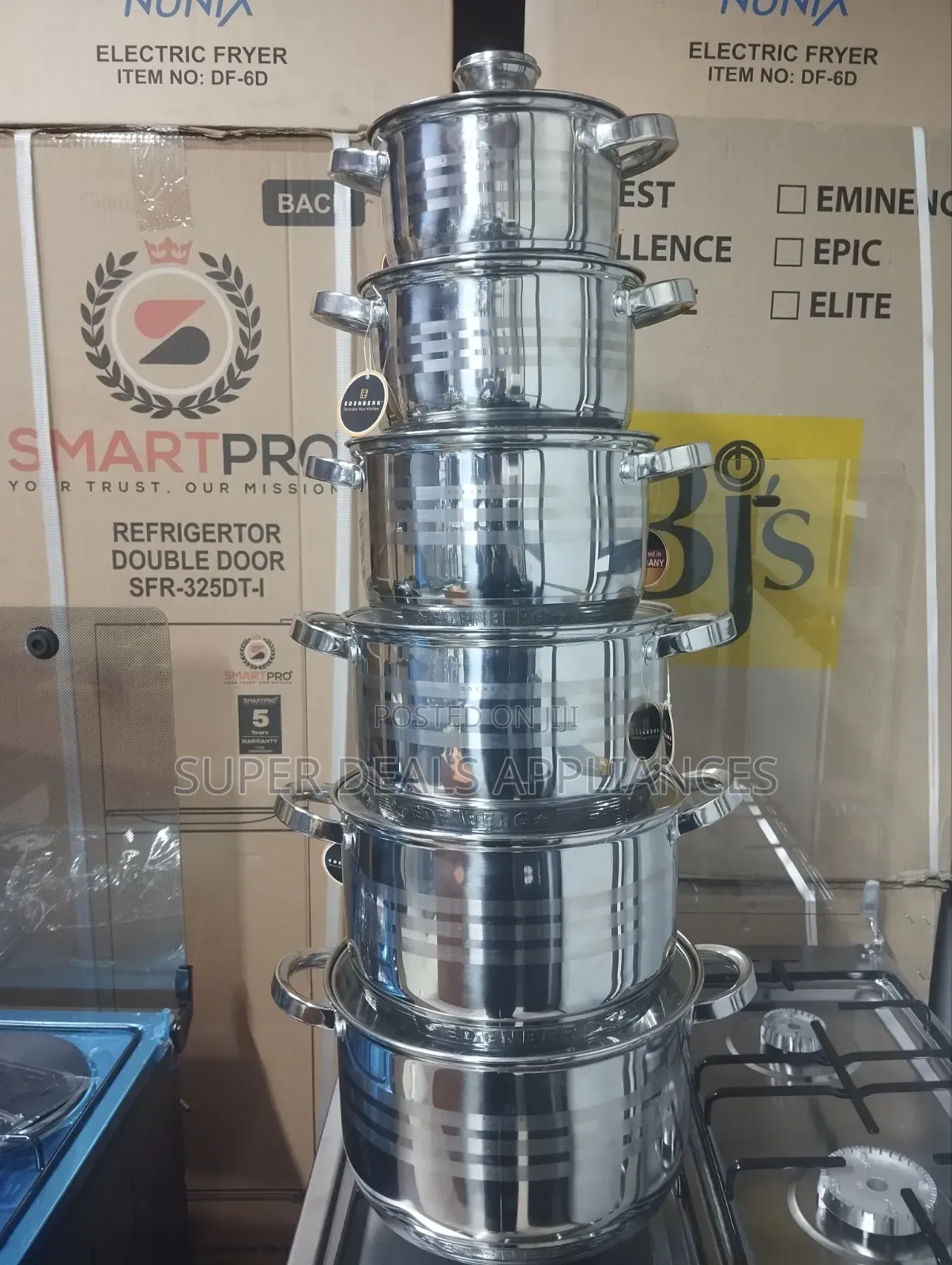 12 PCS Stainless Steel Edenberg Sufuria