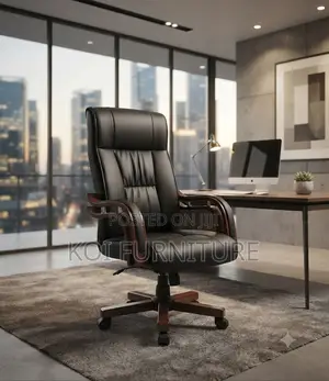 Office Chairs; High Leather Multiple Adjustable Executive Bliss Chair