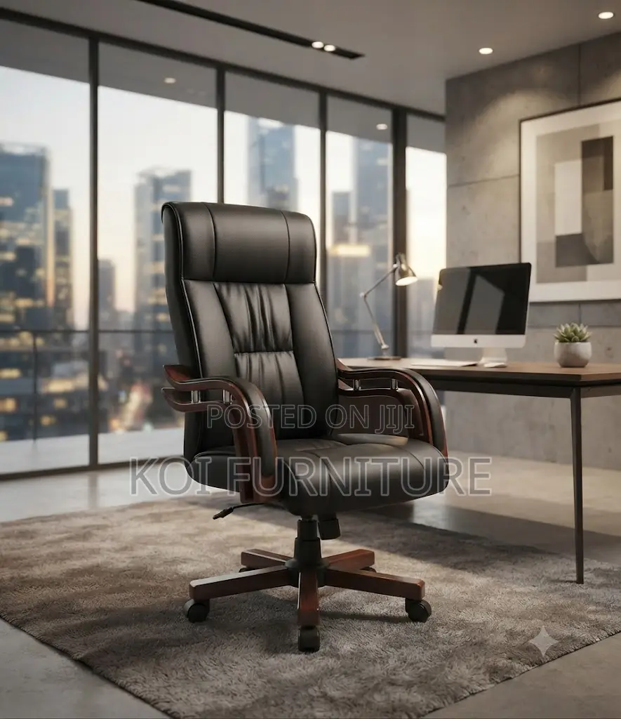 Office Chairs; High Leather Multiple Adjustable Executive Bliss Chair