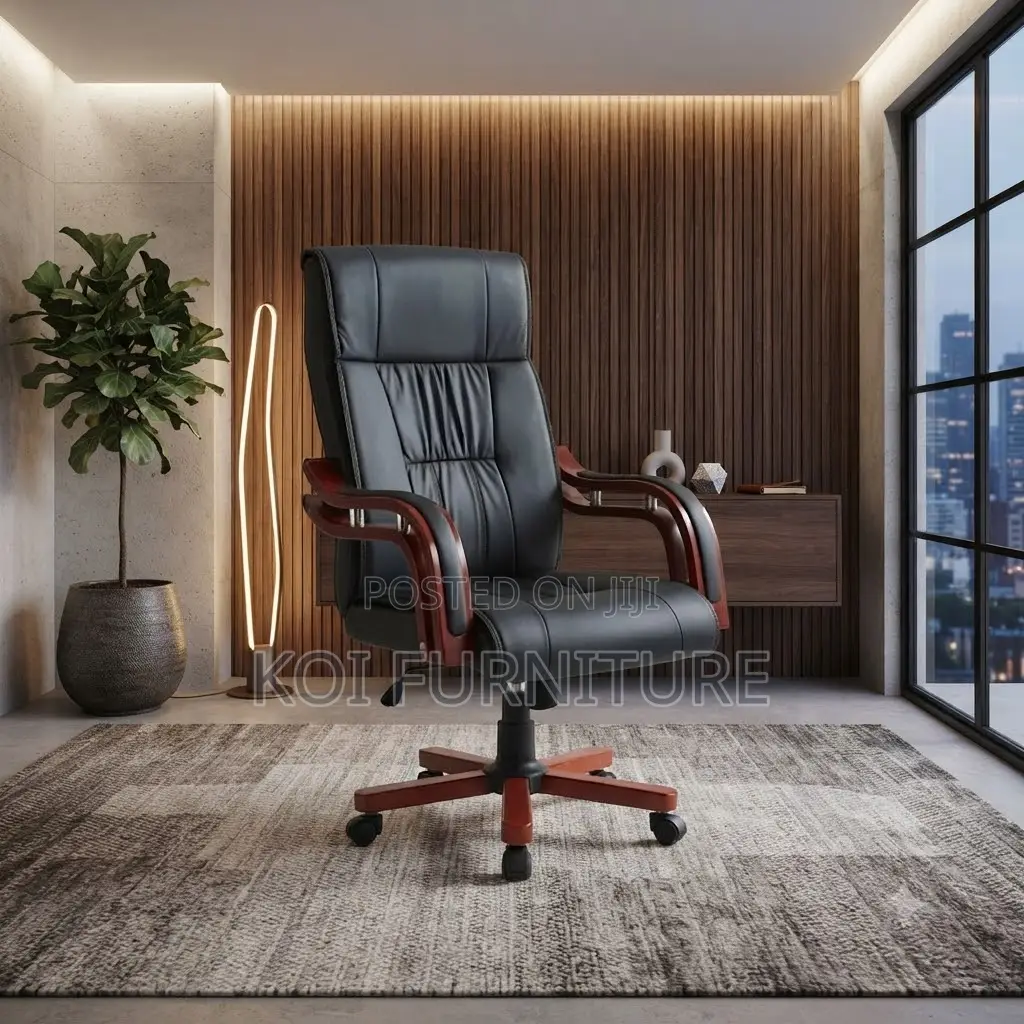 Office Chairs; High Leather Multiple Adjustable Executive Bliss Chair