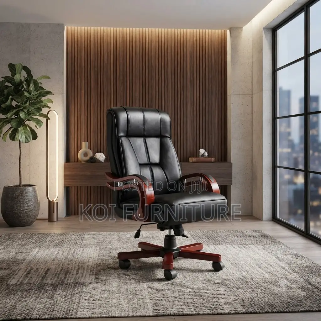 Office Chairs; High Leather Multiple Adjustable Executive Bliss Chair