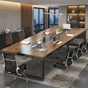 Boardroom Table; 2.4 Executive Boardroom Table With Sturdy Base