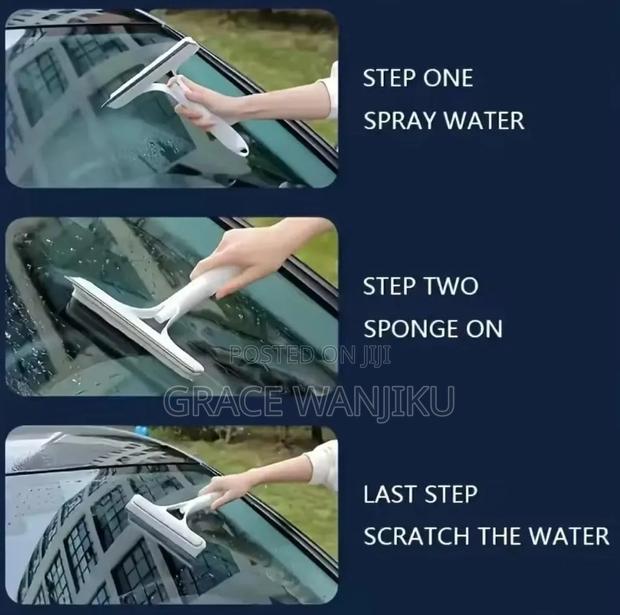 Window Glass Wiper Cleaner* Multifunctional Window Cleaner Squeegee - thumbnail 2