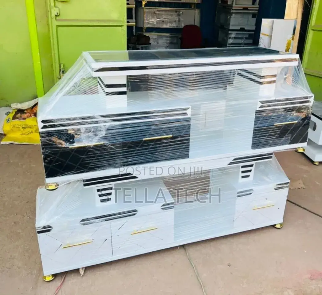 Marble Coating and Light Executive Tv Stand