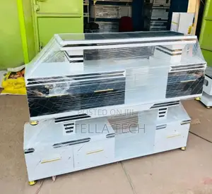 Marble Coating and Light Executive Tv Stand