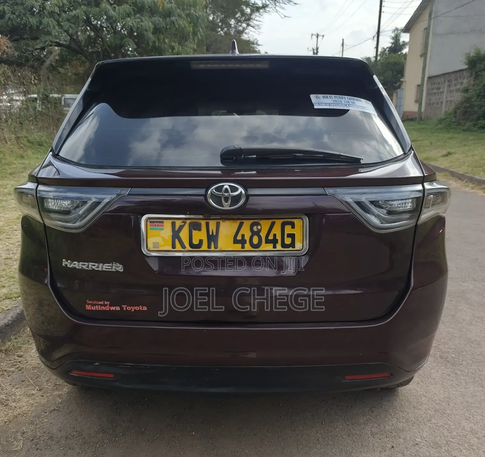 Toyota Harrier 2014 Maroon