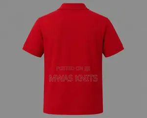 Red Plain Polo Tshirt Fashion