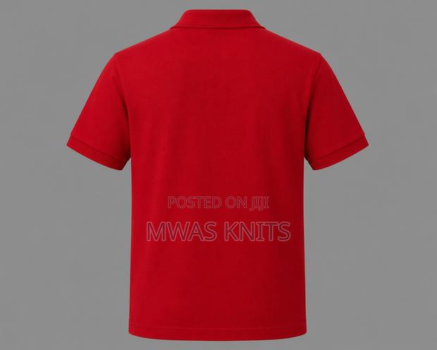 Red Plain Polo Tshirt Fashion - thumbnail 2