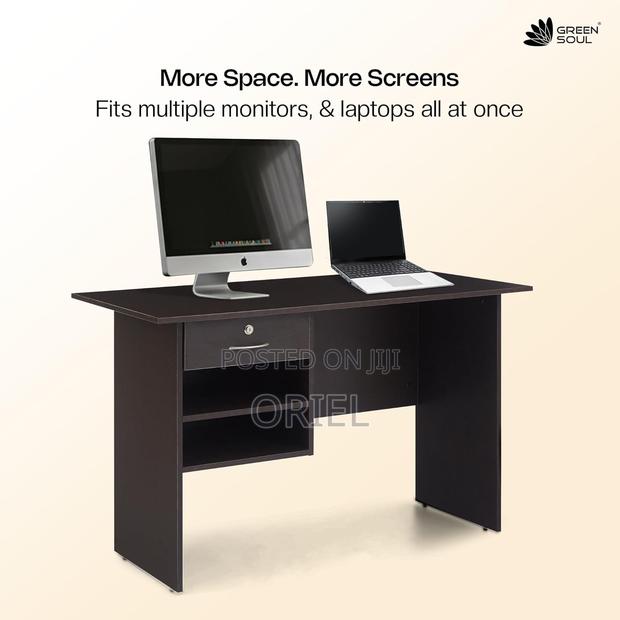 Office Desk : 900cm 2-Drawer Open Study Desk - thumbnail 5