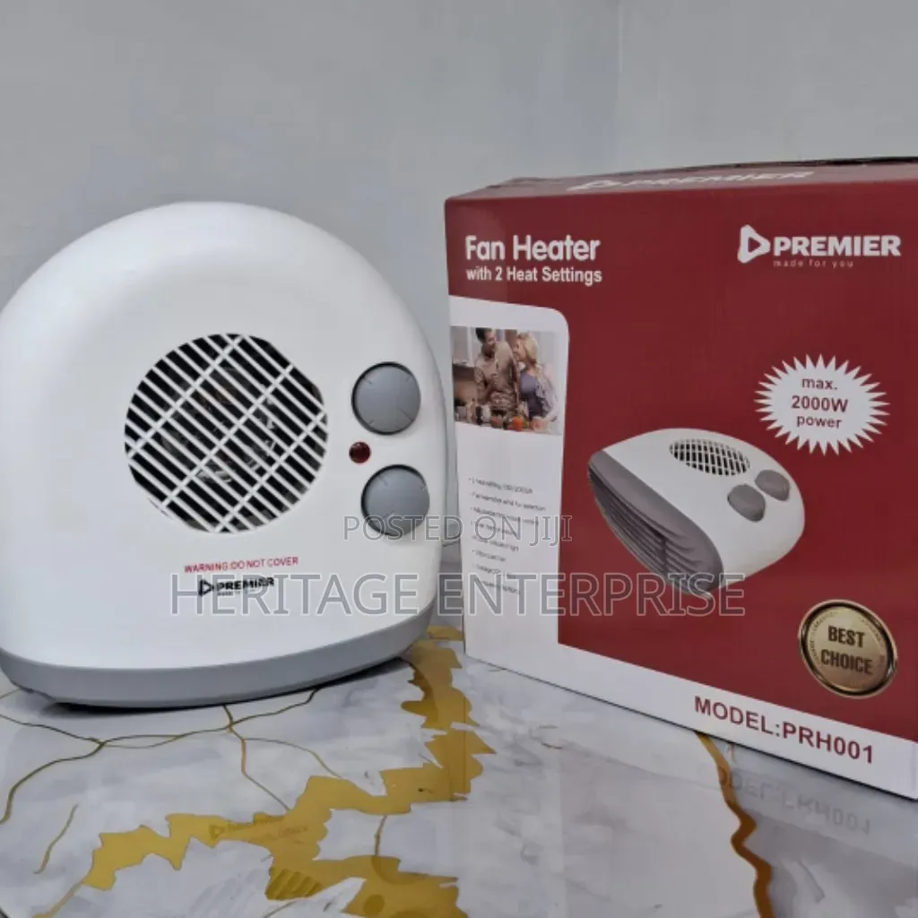 Premier 2000w Electric Fan Room Heater With 2 Heat Settings