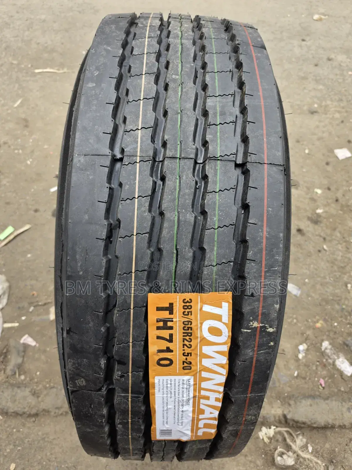 385 /65 R22. 5 Townhall Tires (Supersingle).