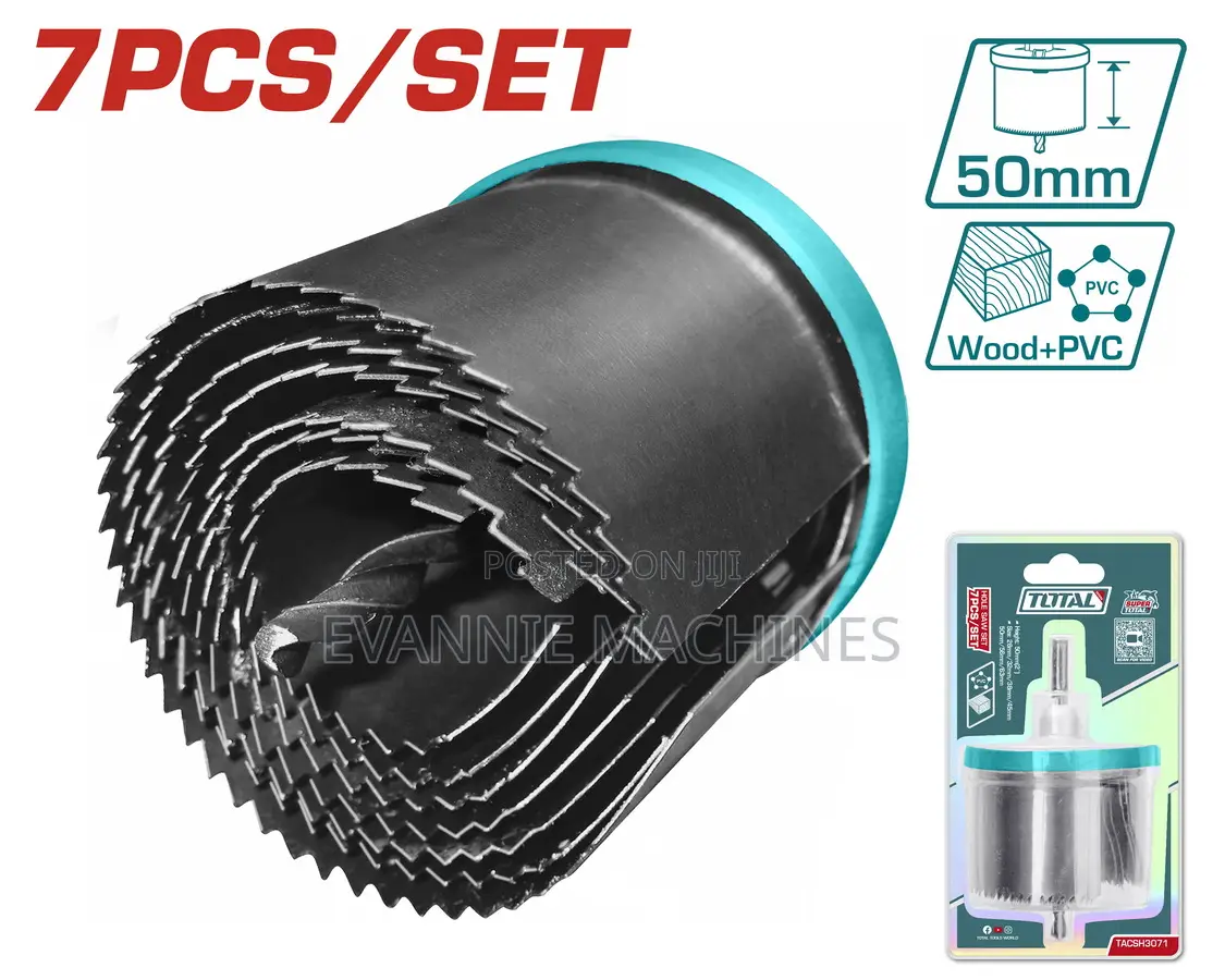 Total Tacsh3071 Hole Saw Set 7pcs