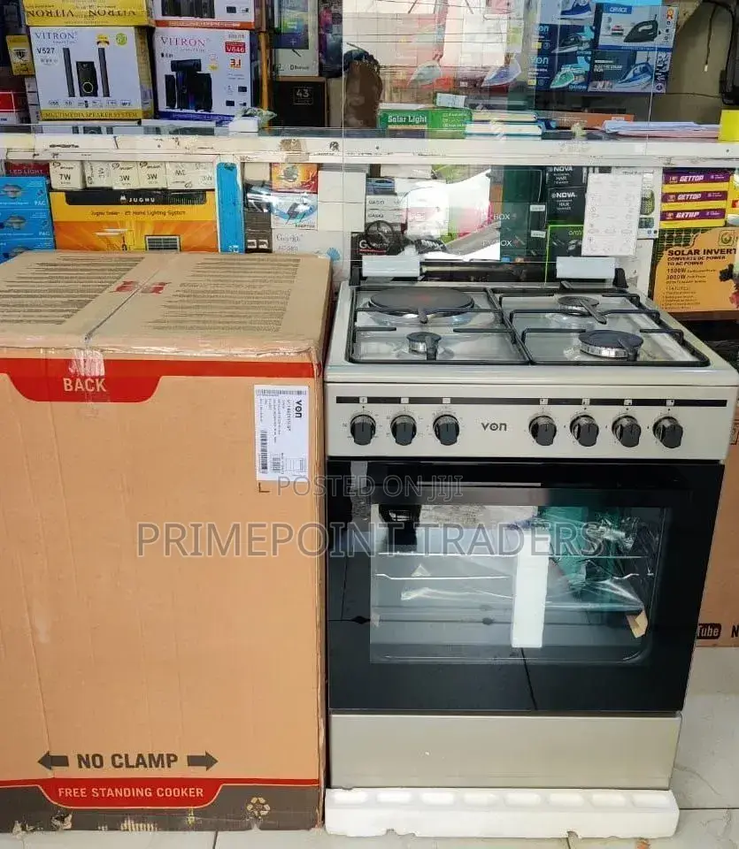 Von Cooker 60*60 3+1 Electric Oven, Rotisserie,Glass Lid,1 Tray